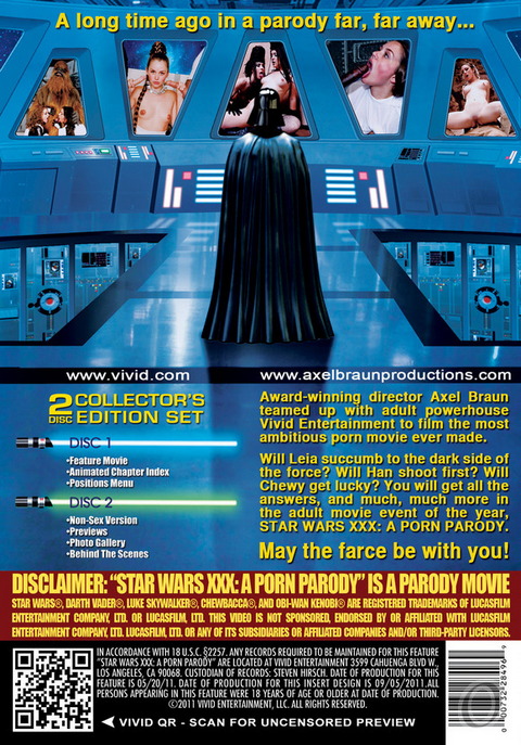 Star Wars XXX: A Porn Parody / Звездные Войны, XXX Пародия   Одна из самых дорогих и масштабных пародий на сегодняшний день. Release Date: Feb 21, 2012!